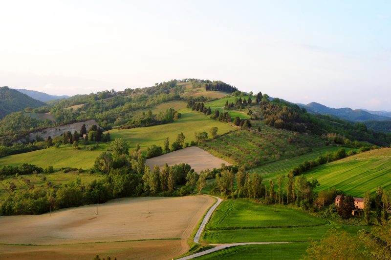 Panorama a Montone, Umbria